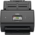 Brother High Speed Desktop Document Scanner, ADS 3600W, Wireless & Network Connectivity, Duplex Scanning, Black