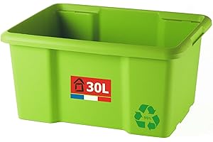 Sundis BAC 30 litres Vert Caja 30L Verde-Apilable y Amontonable-Alta Resistencia