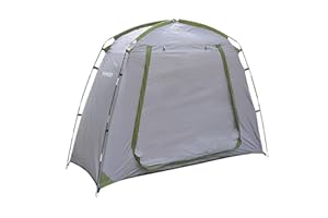 Dabey Tente de vélo, Étanche en Plein Air De Rangement De Vélos Abri De Vélo Tente De Vélo Enduit d'argent Polyester Abri De Vélo Gain De Place Vélo Jardin Outil De Rangement Couverture, Gray & Green