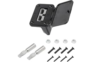 GNXfixt 120A Flush-Mounted Mounting Frame with Cover Plug, Panel Base Dust Cover Compatible with Anderson Connector Including for Car, Motorhome, Caravan, Motorcycle, Boat, Solar Systems
