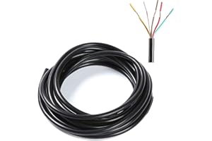 SPARKMOTO 5M Cable Remolque 5 Polos,Ronda Cable Car Cable de Remolque,Cable de Remolque 5 Hilos,Cable eléctrico 5 Hilos para vehículo,Cable para luz de Remolque,Cable para LED Pilotos Remolque