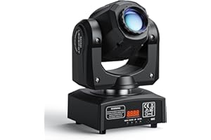 U`KING UKing Cabezas Moviles LED 50W Luz de Escenario DMX 512 RGBW Iluminacion DJ Moving Head Foco Luces de la Etapa 9/11 Canales Luces discoteca para KTV, Bar, Club, Fiesta, Boda