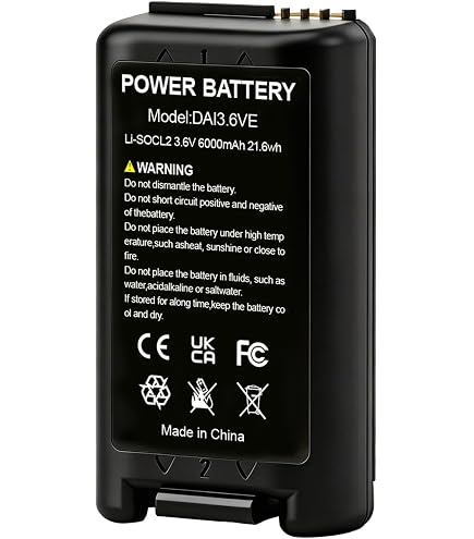 Batteria Li-SOCl2 3.6V 6000mAh Per Allarme Daitem BAT25/BAT26 – Compatibile Con Hager E ATRAL, 2 Pezzi