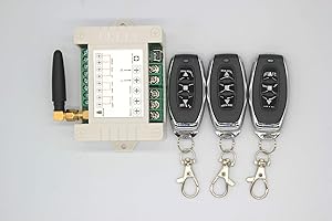 DTMENG Motor de 220 V CA, con mando a distancia, motor hacia atrás, control remoto por radio, receptor con interruptor limitado/interfaz de frontera manual.