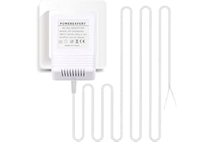 CONBLOM Doorbell Transformer, 24V/500mA Doorbell Power Supply Transformer Cable Compatible with Ring Video Doorbell, 8M (315") Cable (White)