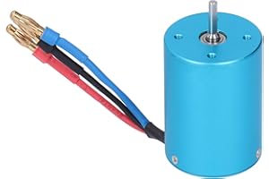 BOABY Moteur sans balais 4 pôles, 7,4 V-14,8 V, couple élevé, basse vitesse, moteur RC en alliage 16605 tr/min pour 1:10 Crawler RC/télécommande escalade voiture tout-terrain