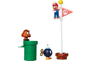 Super Mario Acorn Plains Diorama Set, 6,5 cm