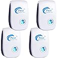 RUTIDA Ultrasonic Pest Repeller, 4 Pack Electronic Mouse Repellent Plug-in Insect Repeller, Rat Repeller Indoor Pest Control Against Mice,Rats,Mosquito,Cockroach,Spiders,Flies,Rodent