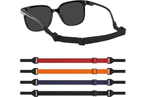 Mugust 4 paski do okularów, regulowany pasek do okularów sportowych, antypoślizgowe, bez ogona, paski do okularów, dla mężczyzn i kobiet, dzieci, do okularów sportowych, okularów przeciwsłonecznych