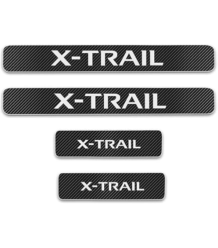 EAGLEG Protection Pare-Chocs Arrière Voiture - Autocollant Fibre Carbone Pour Nissan X-Trail X Trail T30 T31 T32 - Anti-Rayures Et Décoration Noire