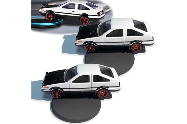 BOSONS Ornements rotatifs de Voiture de dérive, modèle de Voiture en Alliage AE86 Drift Tail Spin Car Ornament, décorations de Tableau de Bord de Voiture, véhicule tournant et Suivant Drift (2PCS)