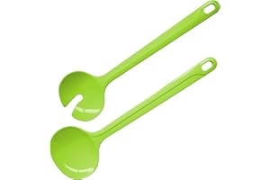 Fackelmann Cubiertos para Ensalada, Plástico, plástico, Verde, 29.5 x 8,2 x 2,6 cm