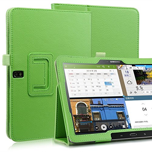 Invero® Premium Hülle Ledertasche umfasst Ständer Feature, Displayschutzfolie und Eingabestift Kugelschreiber für Samsung Galaxy Tab Pro 10,1 Zoll SM-T520 SM-T525 (Grün / Green) - 5