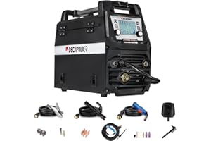 Decapower Poste à Souder MIG MAG Sinergy MMA LIFT DC TIG 4 en 1 sans gaz avec gaz Argon Co2 Soudure 200A Soudage de l'aluminium Équipement de soudage SPOOL GUN (XTRAMIG-200 SD PACKAGE 2)