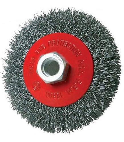 Weiler 14314 Stem Mounted Utility Cup Brush, 1-3/4 In Dia Brush, 0.0118