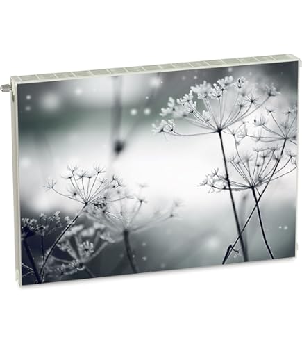 Magnetische radiatorbekleding, radiatorafdekking, blauw, strand, 120 x 60 cm, radiatorafdekking, magnetische afdekmat voor koelkast van flexibele magneet, digitale opdruk