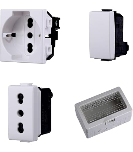 CUSTODIA CONTENITORE DA PARETE IDROBOX 4 MODULI IP55 COMPATIBILE SERIE - Foto 4