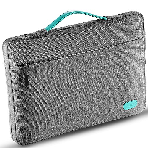 Ellitac® Laptophülle 13 Zoll 13,3 Zoll MacBook Pro Retina/12,9 Zoll iPad Pro, Microsoft Surface Pro 3 / 4, Laptop Schutztasche, Spritzwasserfest, Grau / Grün