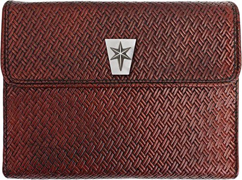 Mormon Supply Regular Chestnut Woven Leather Protective and Fashionable Book Case (LH101)