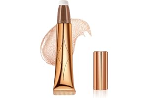 Volumoon Contouring Viso Liquido con Applicatore Cuscino, Illuminante Viso Liquido, Contouring Viso Stick Crema, Bronzer Blush Stick, Finitura Opaca Naturale Liscia A Lunga Durata (4#)