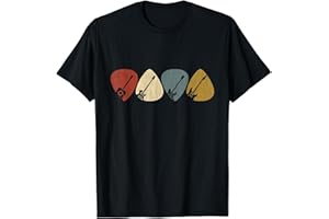 PLETTRO PER CHITARRA, CHITARRISTA RETRÒ VINTAGE Regalo de guitarrista vintage retro, púa de guitarra Camiseta