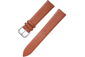 BEGISA 8/10/12/13/14/15/16/17/18/19/20/21/22mm Bracelets de montre en cuir véritable doux pour la peau pour remplacer le bracelet de montre à quartz pour femme