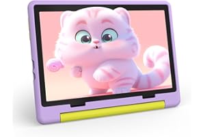ZIBATIS 10 Inch Kids Tablet, Android 14 tablet for kids with Octa Core Processor, 8GB RAM 64GB ROM 1TB TF, 5000mAh Battery, WiFi, Bluetooth, Type-C, Kids Tablets with 8+5MP Dual Camera (Purple)