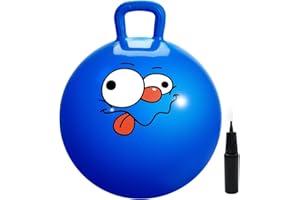 U&C Planet 18 Inch Space Hoppers for Kids,Jumping Ball with Handle, Inflatable Hopping Balls,Hopper Ball with Pump for Boys Girls Age 3-8 Indoor and Outdoor Garden Game