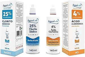 Agualab Kit Mineral para Tratamiento de Agua (2x140 ml) – Solución Activadora y Mineral – Precinto de Seguridad – Fabricado en España