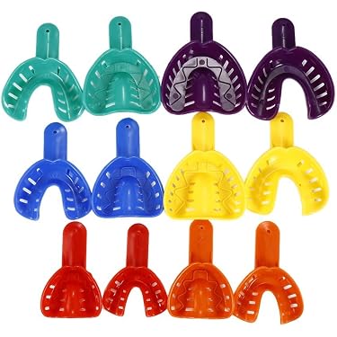 12 pz/set Vassoi per impronte dentali in plastica usa e getta per adulti e bambini K porta denti colorati Materiale di fornura centrale dentale 66 12 pz/set Vassoi per impronte dentali in plastica usa e getta per adulti e bambini K porta denti colorati Materiale di fornura centrale dentale 66