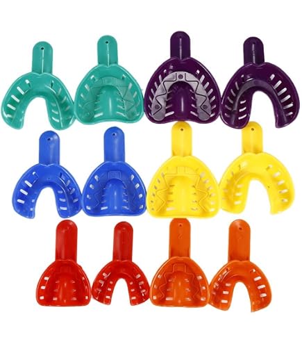 REDLAND Impression Trays #8 Quadrant UL/LR Perforated 12 Pcs
