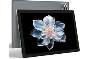 Yicty Tablet 10 Pollici Android 12 Quad Core 2GB RAM 32GB Flash 1280x800 IPS Touch Screen 2MP + 5MP Doppia Fotocamera e Altoparlante Batteria 5000mAh (Grigio)
