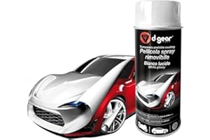 D-Gear 1242849 Vernice-Pellicola Spray Pellicola Spray Rimuovibile Bianco Lucido