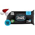 DUDE Wipes Flushable, Unscented with Vitamin-E & Aloe, 100% Biodegradable, Dispenser Pack (1 Pack, 48ct)