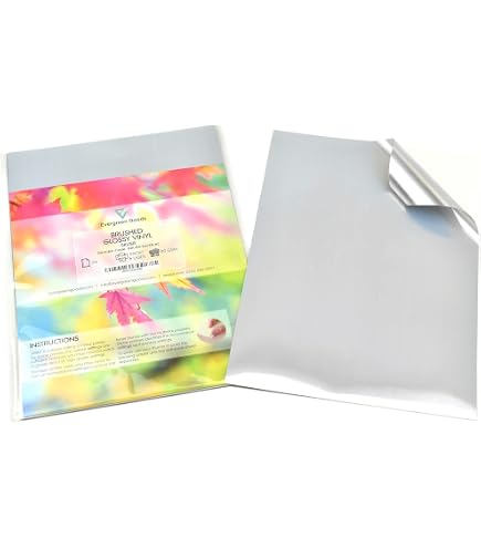 Evergreen Goods – 10 Fogli A4 Adesivi In Vinile Lucido Per Stampa Getto D'Inchiostro E Laser – Impermeabili, Finitura Metallizzata (Oro, Argento, Olografico)
