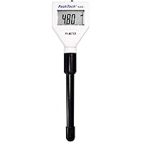 PeakTech P 5315 Digitales Meter 0.00-14.00, schmale Sonde, PH-Tester inkl. Kalibrierlösungen, Messgerät, Labor, ideal…