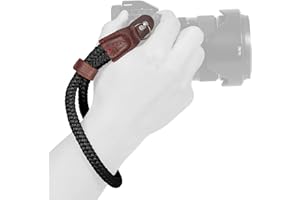 MegaGear MG939 Baumwollkamera Handgelenkschlaufe Komfortpolsterung, Sicherheit für alle Kamera |Klein 23cm/9inc| (schwarz)