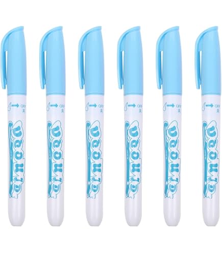 6 Stylos Magiques à Eau Rechargeables OHREN – Ensemble Feutres/Pinceaux Pour Tapis De Coloriage Bébé, Dessin Sans Encre, 1 An+