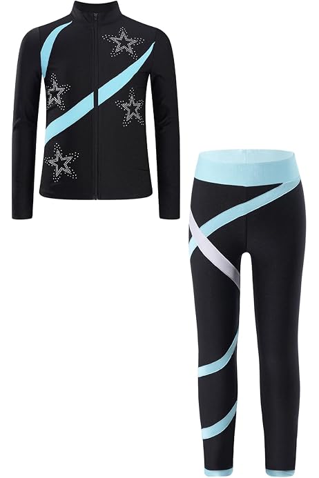 Veste Patinage Artistique Fille Manyakai - Avec Strass Pour Compétition Et Entraînement