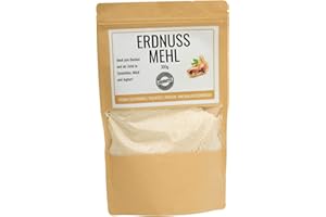 Odenwälder Lebensmittel - 300g premium Erdnussmehl Made in Germany - fein gemahlene Erdnüsse Vegan und teilentölt mit viel Protein