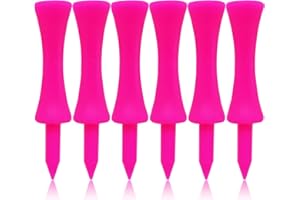 FINGER TEN Golf Tees Kunststoff Golftees Tee Set für Driver Wert 60 100 Stück Wiederverwendbar Plastik Kurz Lang Blau Rot Rosa Orange Weiß Multi Farbe 32 39 51 58 70 mm für Golfer