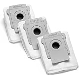 iRobot sacchetti di ricambio per Clean Base iRobot Roomba Serie i e J, Bianco, (3 Pack)