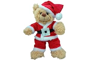Splodge Teddy Parties Weihnachtsmann Kostüm - 25cm - Teddybär Outfit Kleidung