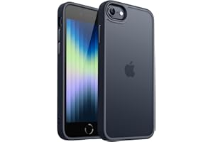 CANSHN Matowe etui do iPhone SE 3/2 (2022/2020), iPhone 8/7, [ochrona wojskowa], aksamitne etui ochronne, matowe w dotyku, odporne na zarysowania, prześwitująca tylna strona etui ochronne, ochrona