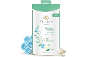 Yardley London Jasmine Perfumed Talcum Powder - 250 g. 8.8 oz, Deodorizing Talc