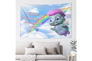 FENDROM Bibble Meme Tapestry Bibble Happiness Novelty Wall Hanging,Blanket Decorative Funny College Room Hostel Decorations Bedroom Living Room Decor