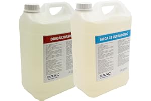 BPAC Pack MECA33 et DD03 Détergents Nettoyant Ultrason - Liquides Dégraissantes pour Nettoyeur Ultrasons - 2 Bouteilles de 5 L - Fabriqués en France - Economique : dilution de 2 à 5%