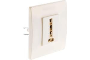 ZENITECH Prise téléphone 8 plots vis + griffes Blanc - Diwone