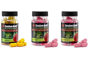 Tandem Baits SuperFeed Fluo Mini Dumbells Floating, D'appâts pour carpes, Pêche de la Carpe, Peche, Pop-Ups, Bouillette Carpe, Professionnel Accessoires de Pêche Carpe 12mm 30g