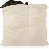 OFFCUP 2pcs 50 x 70 cm Cotton Bags, Drawstring Bag for Gifts, Small Reusable Fabric Bags for Weddings, Parties, Cosmetics, Je